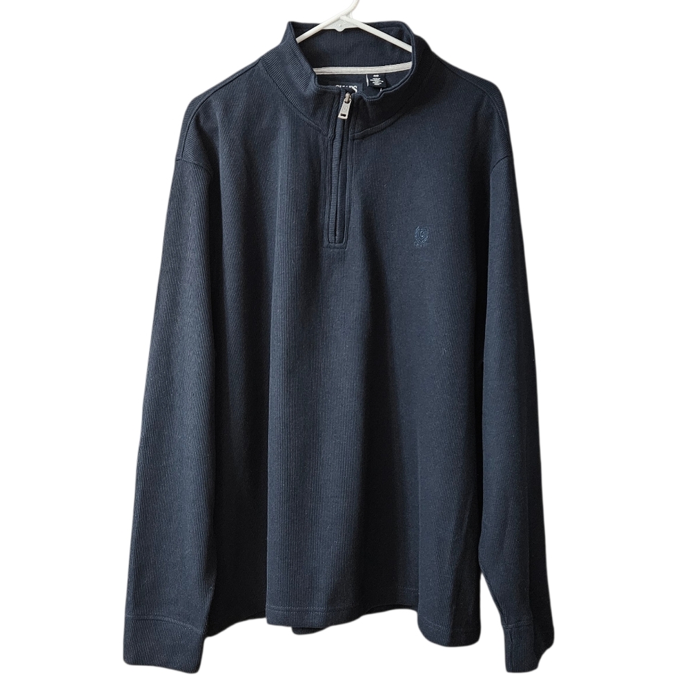Chaps Quarter-Zip Pullover NEW Navy Men's 4XB
